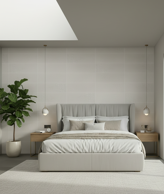 Sunset Gris 25x75 - Dormitorio vertical