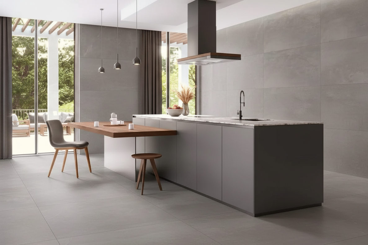 Acier Silver 60x120 - Cocina suelo y pared