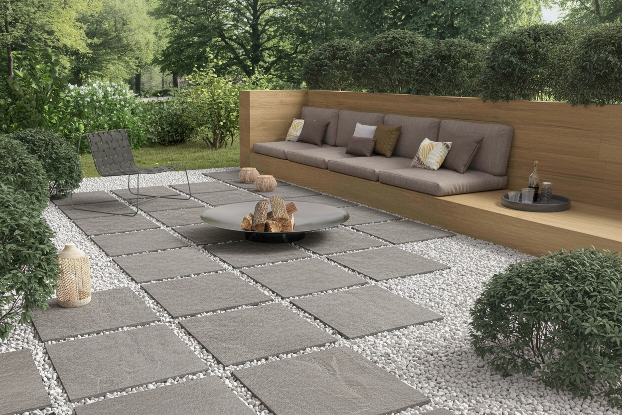 Slate Stone Silver - Jard√≠n exterior